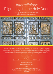 Interreligious Pilgrimage to the Holy Door – 2016 –
